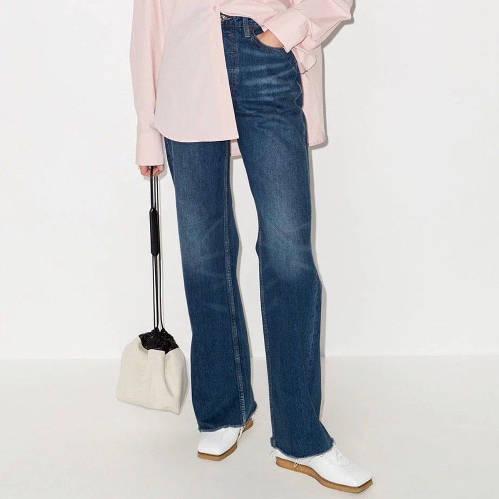 RE/DONE 70S ULTRA HIGH RISE WIDE LEG JEANS